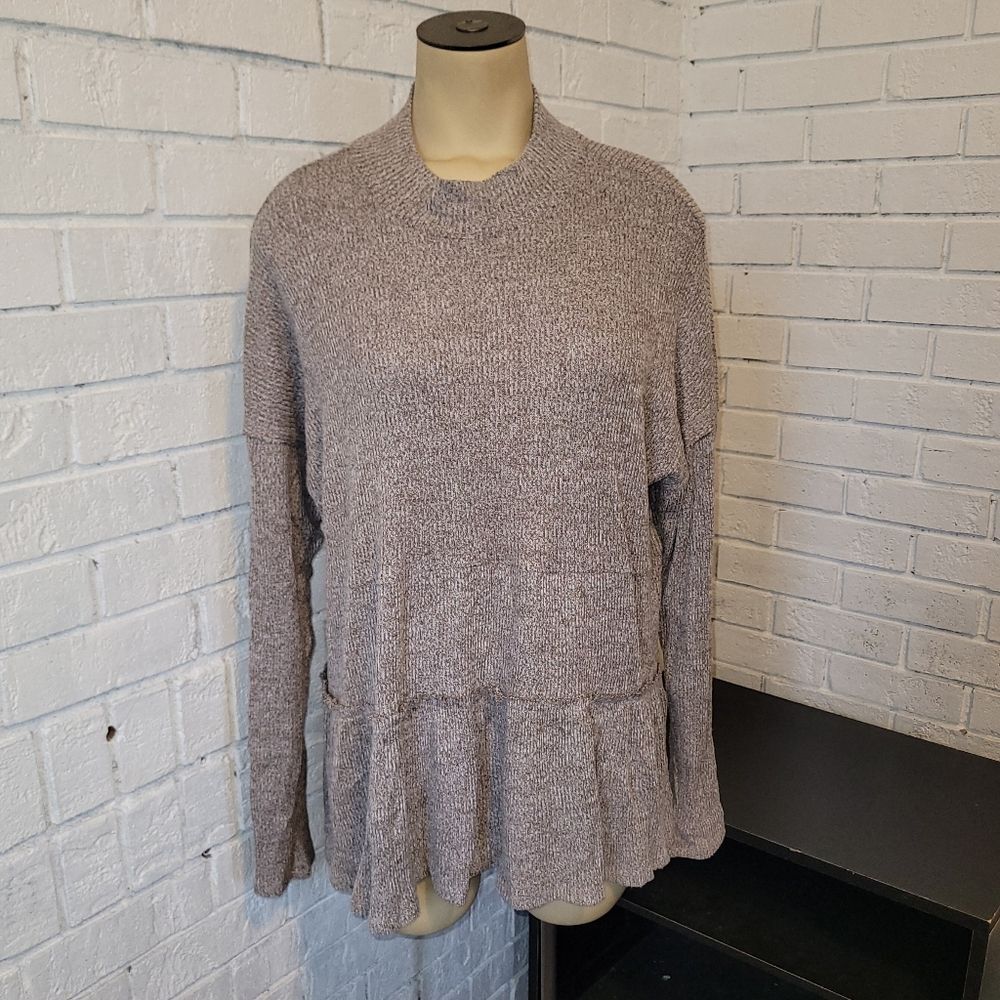 Maurices Textured Peplum Sweater - Size Large